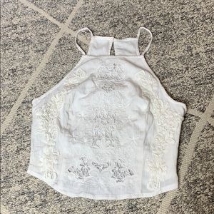 abercrombie & fitch lace crop top